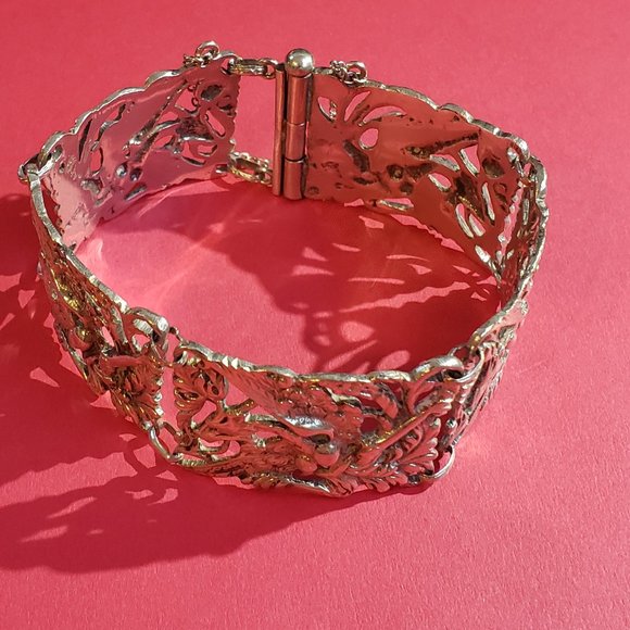 Vintage Antique 925 Dragon Hinged Bracelet - Picture 3 of 7